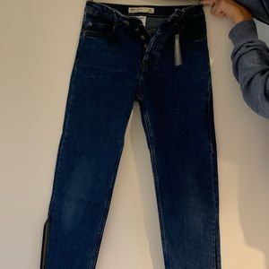 brand new with tags asos design jeans with slits on the sides
